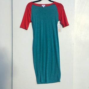 NEW! Laluroe Julia XS Dress mini red blue
